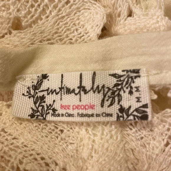 INTIMATELY by FREE PEOPLE NWOT Move Over Lace Robe in Ivory - Picture 7 of 10
